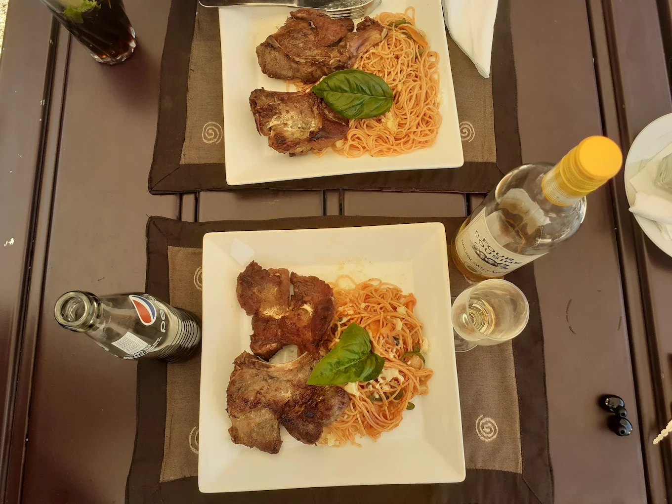 Pasta dish from the restaurant